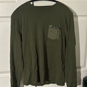 PRADA Men’s green long sleeve shirt (Size S)